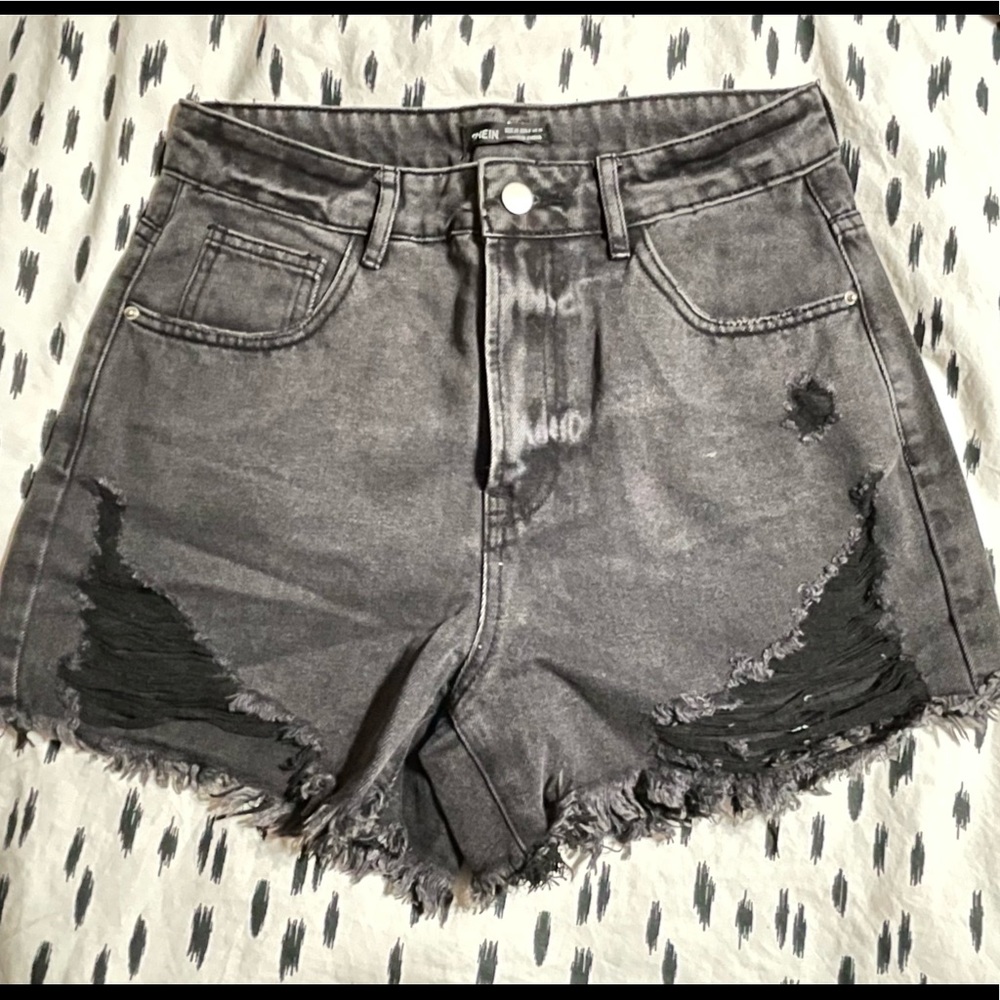 Shein high waist jean shorts